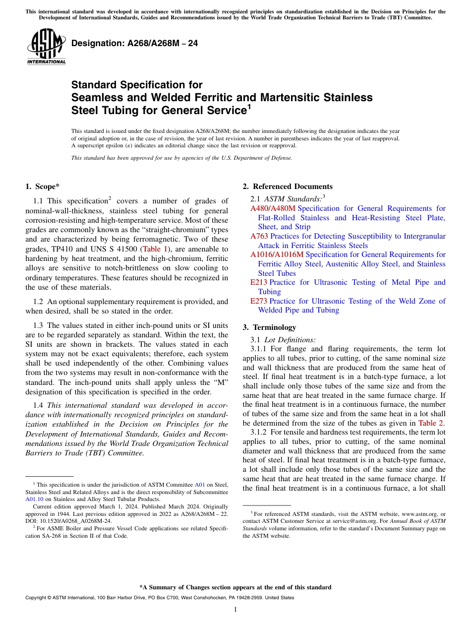 ASTM A268 - A 268M - 24.pdf_第1页