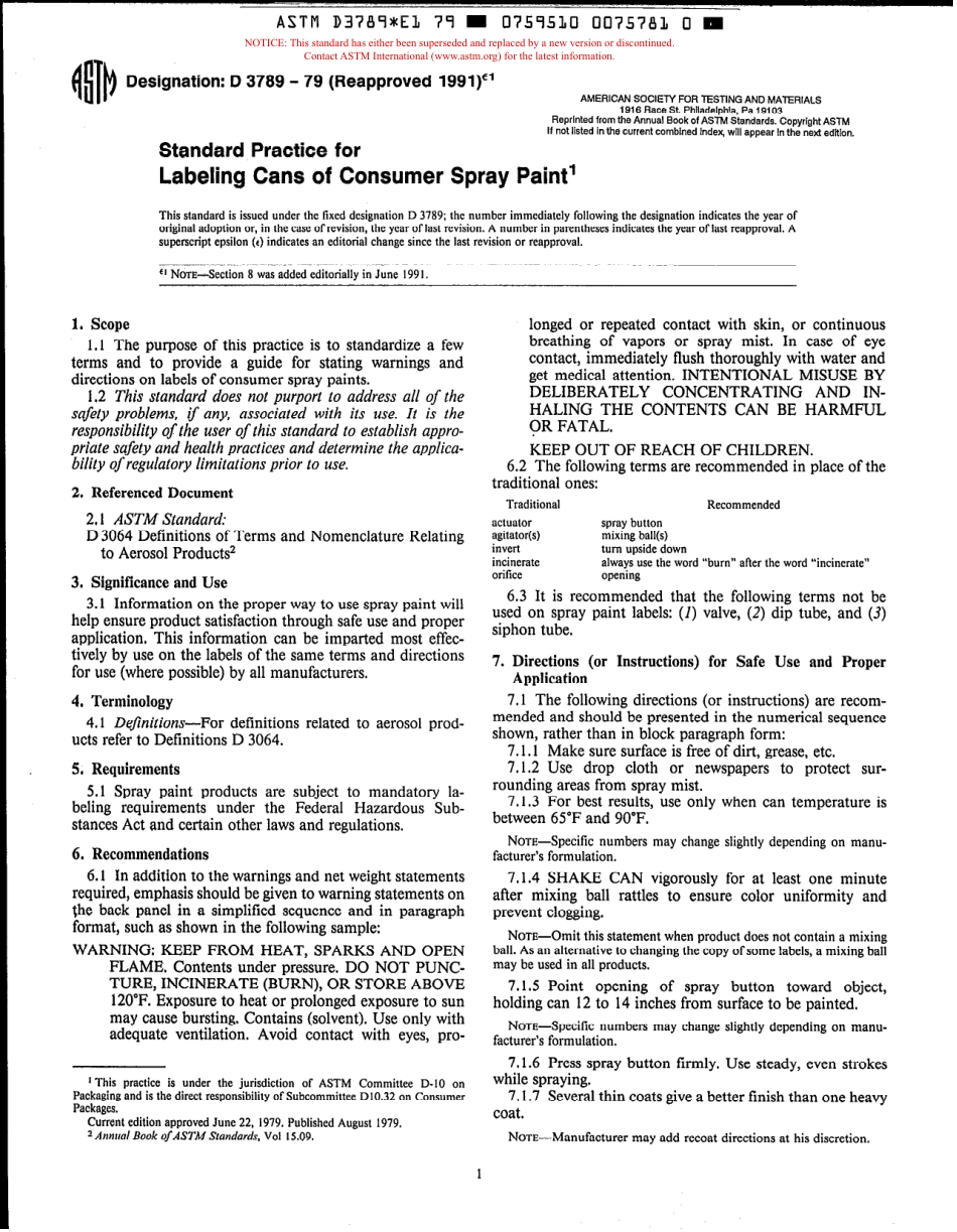 ASTM D3789 - 79 (1991)e1 scan.pdf_第1页