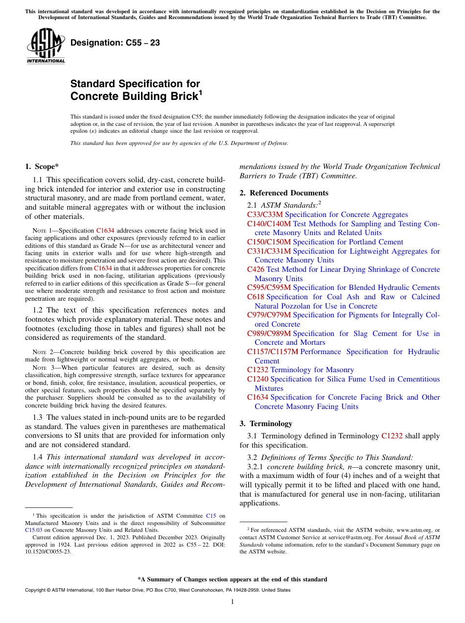 ASTM C55 - 23.pdf_第1页