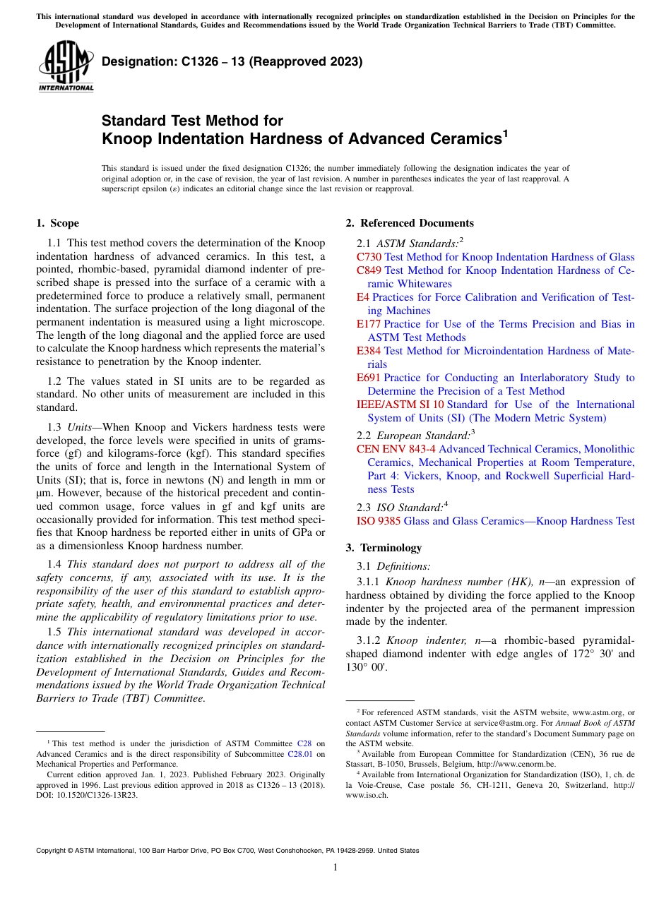 ASTM C1326 - 13 (2023).pdf_第1页