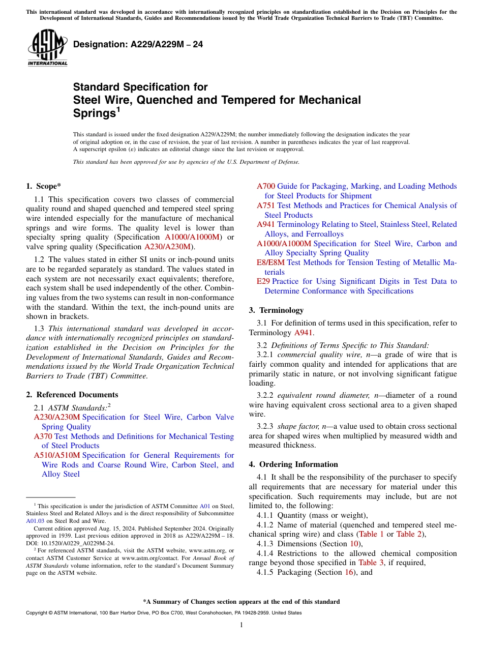ASTM A229 - A 229M - 24.pdf_第1页