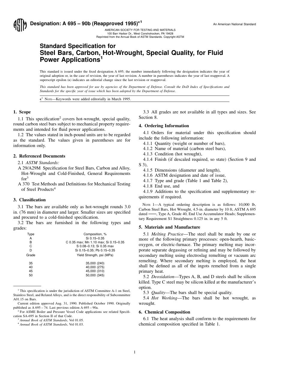ASTM A695 - 90b (1995)e1.pdf_第1页