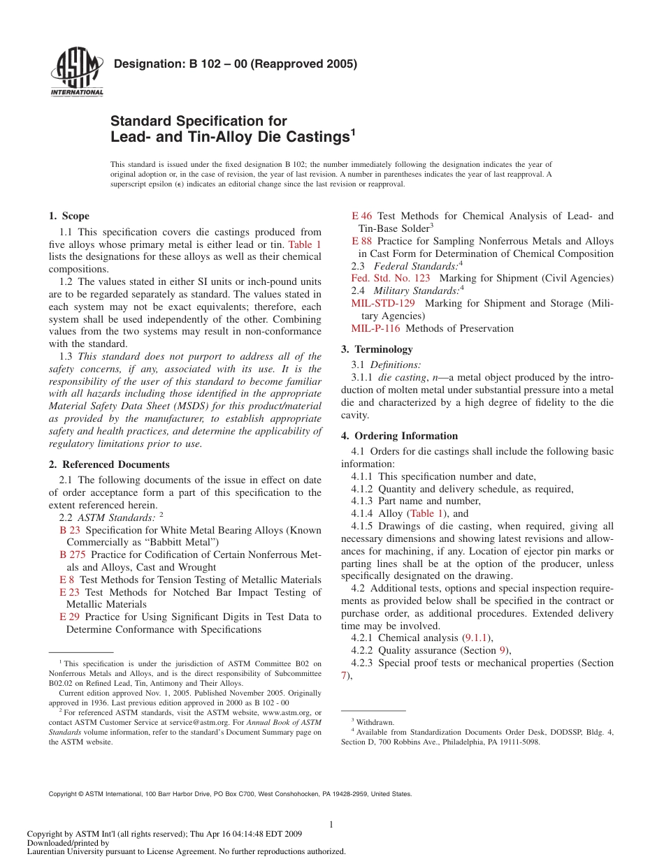 ASTM B102 - 00 (2005).pdf_第1页