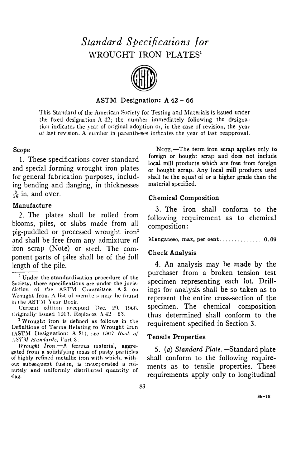 ASTM A42 - 66 scan.pdf_第1页