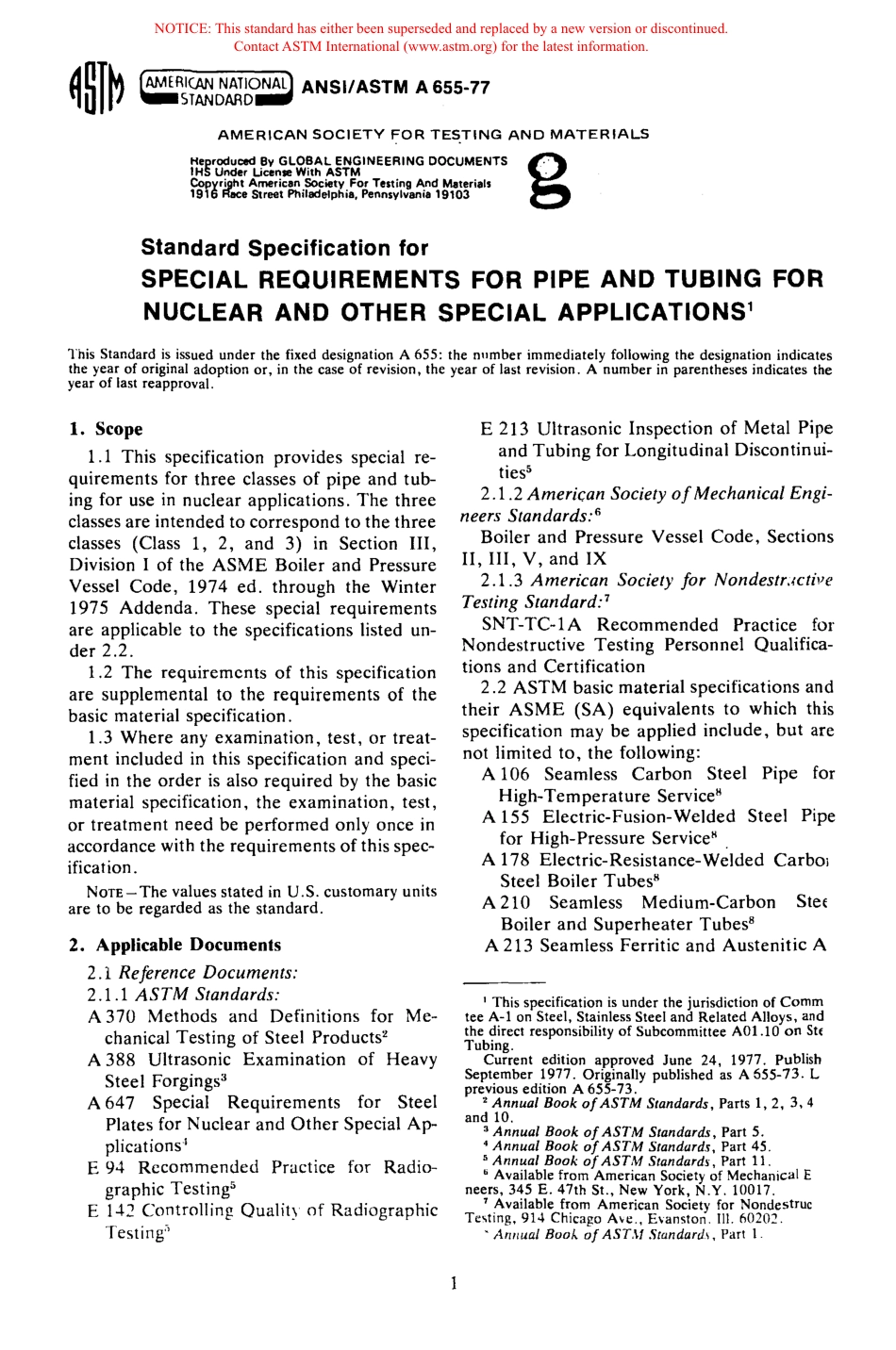 ASTM A655 - 77 scan.pdf_第1页
