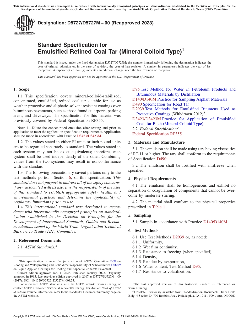 ASTM D5727 - D 5727M - 00 (2023).pdf_第1页