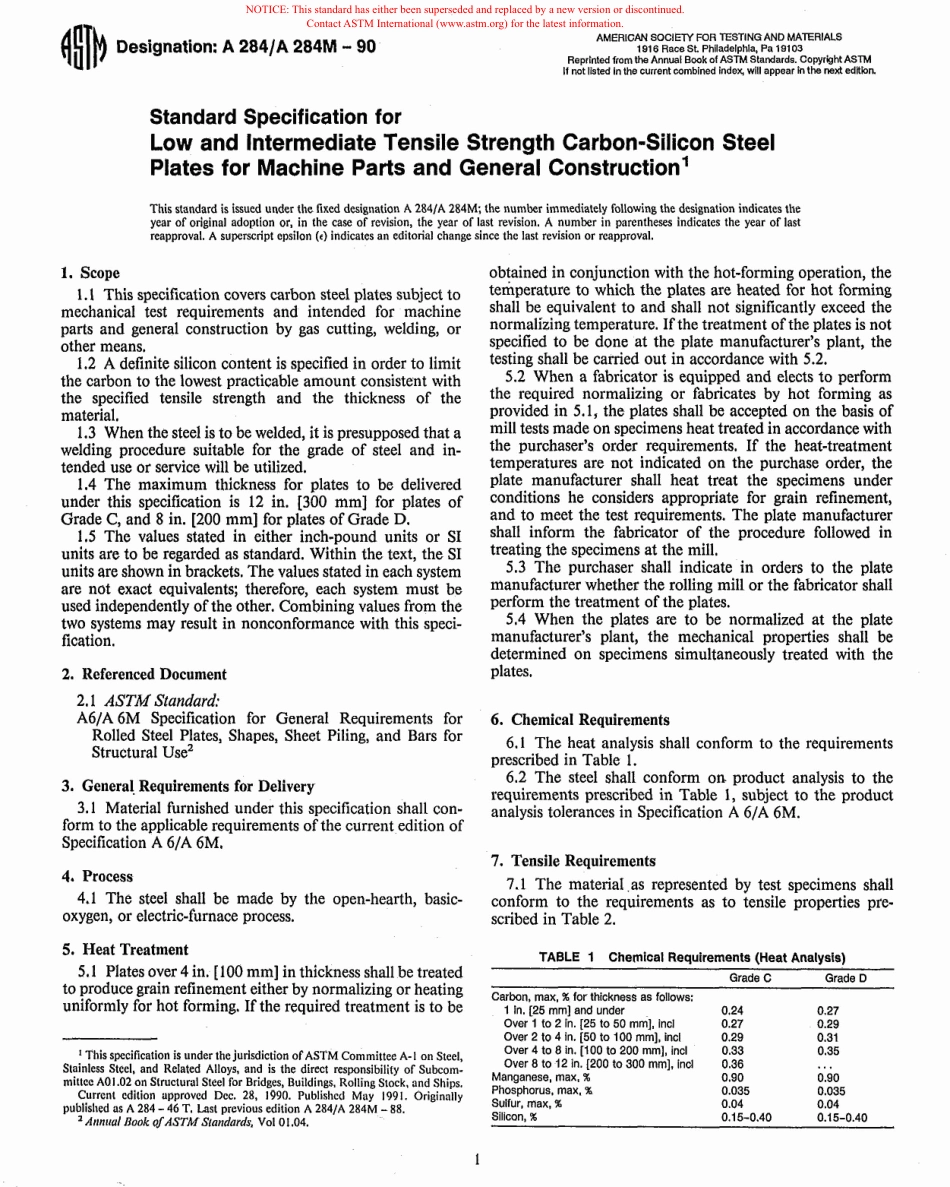 ASTM A284 - A 284M - 90 scan.pdf_第1页