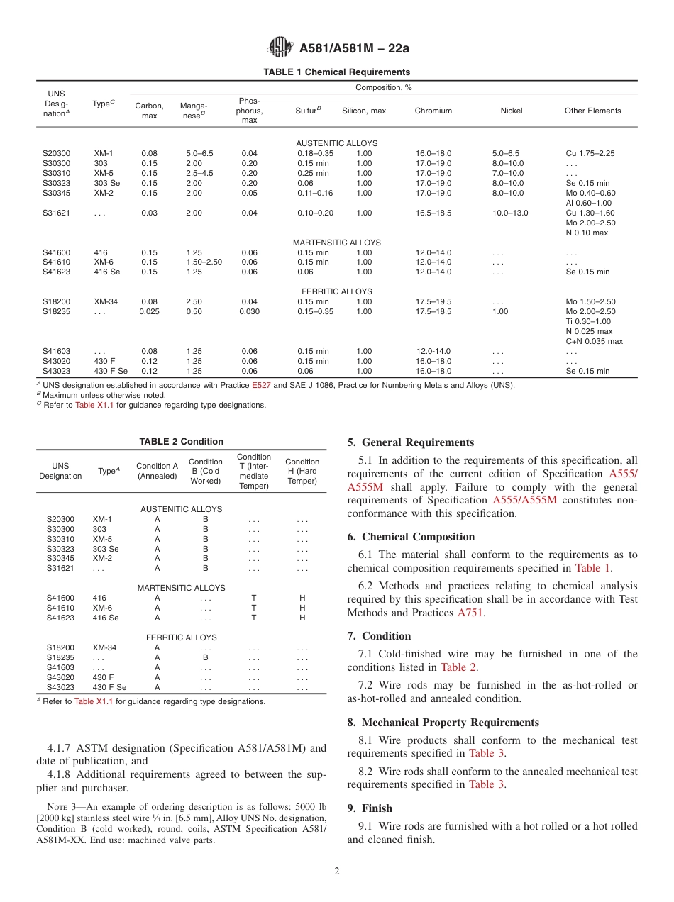 ASTM A581 - A 581M - 22a.pdf_第2页
