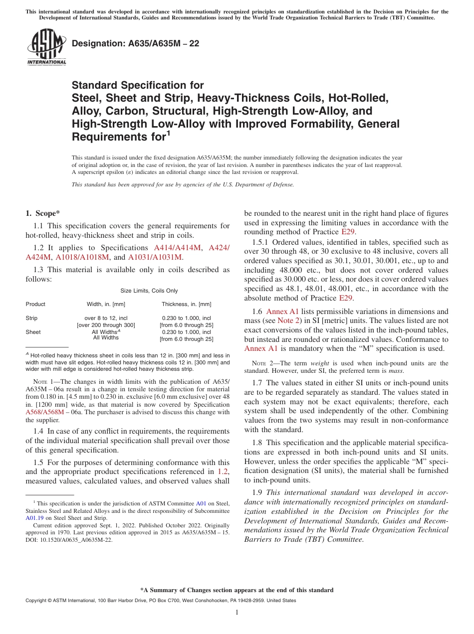 ASTM A635 - A 635M - 22.pdf_第1页