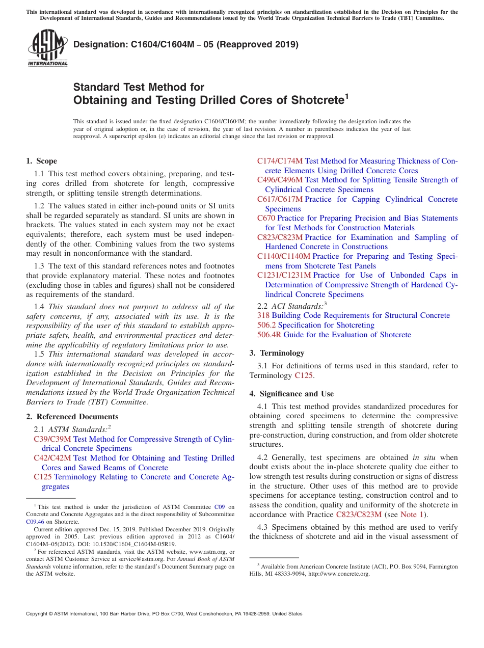 ASTM C1604 - C 1604M - 05 (2019).pdf_第1页