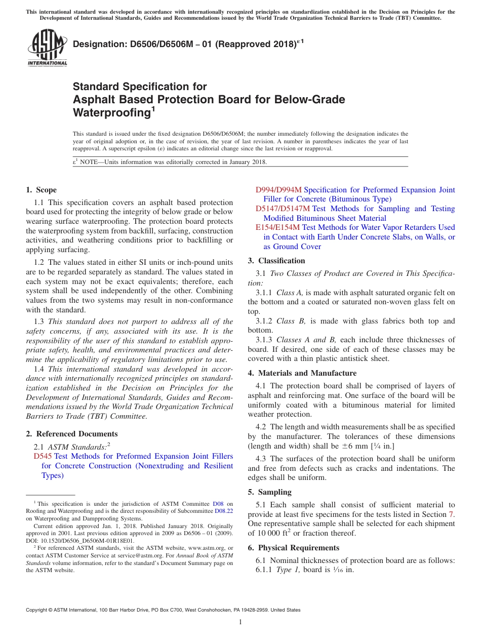 ASTM D6506 - D 6506M - 01 (2018)e1.pdf_第1页