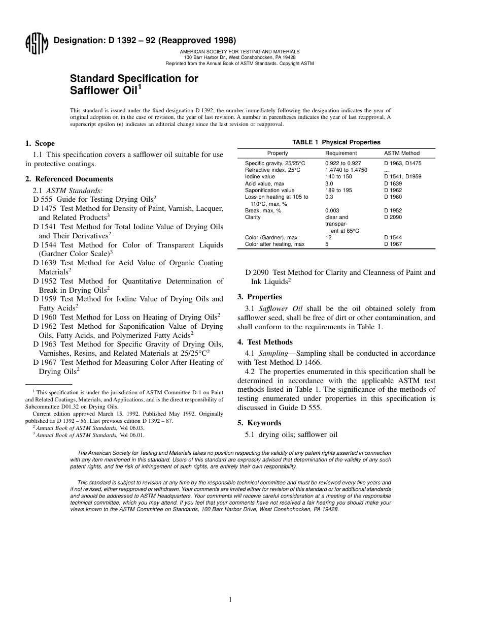 ASTM D1392 - 92 (1998).pdf_第1页