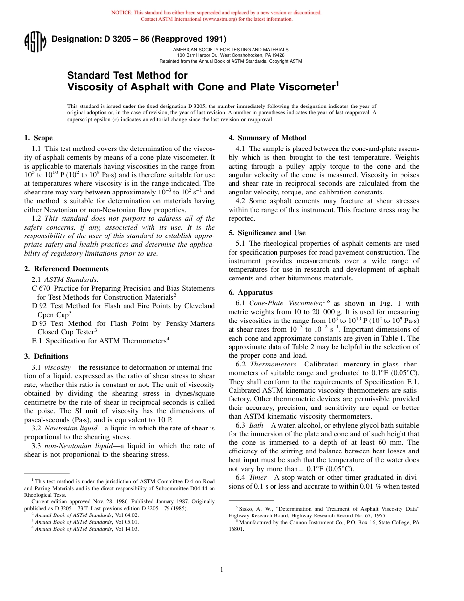 ASTM D3205 - 86 (1991).pdf_第1页