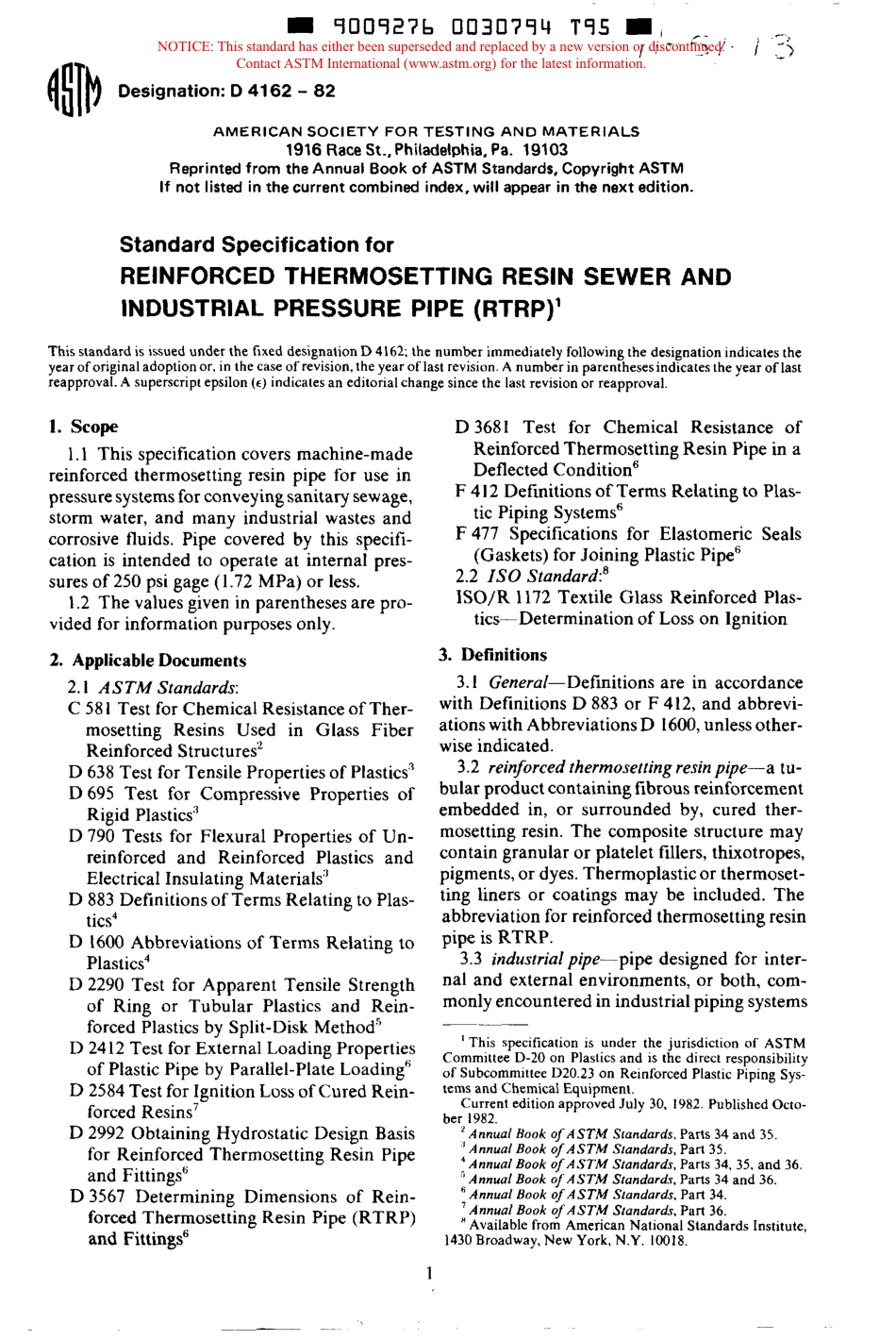 ASTM D4162 - 82 scan.pdf_第1页