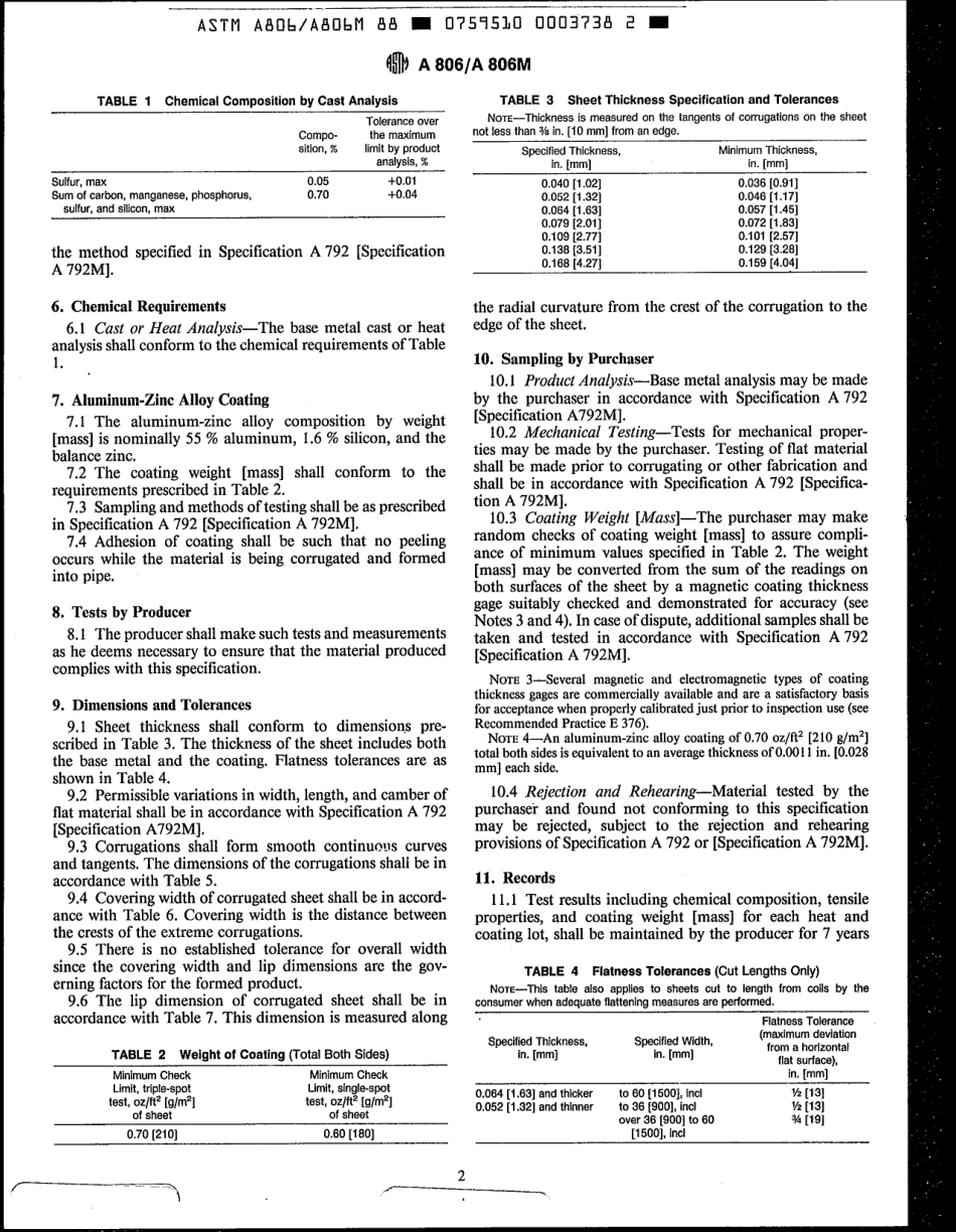 ASTM A806 - A 806M - 88 scan.pdf_第2页