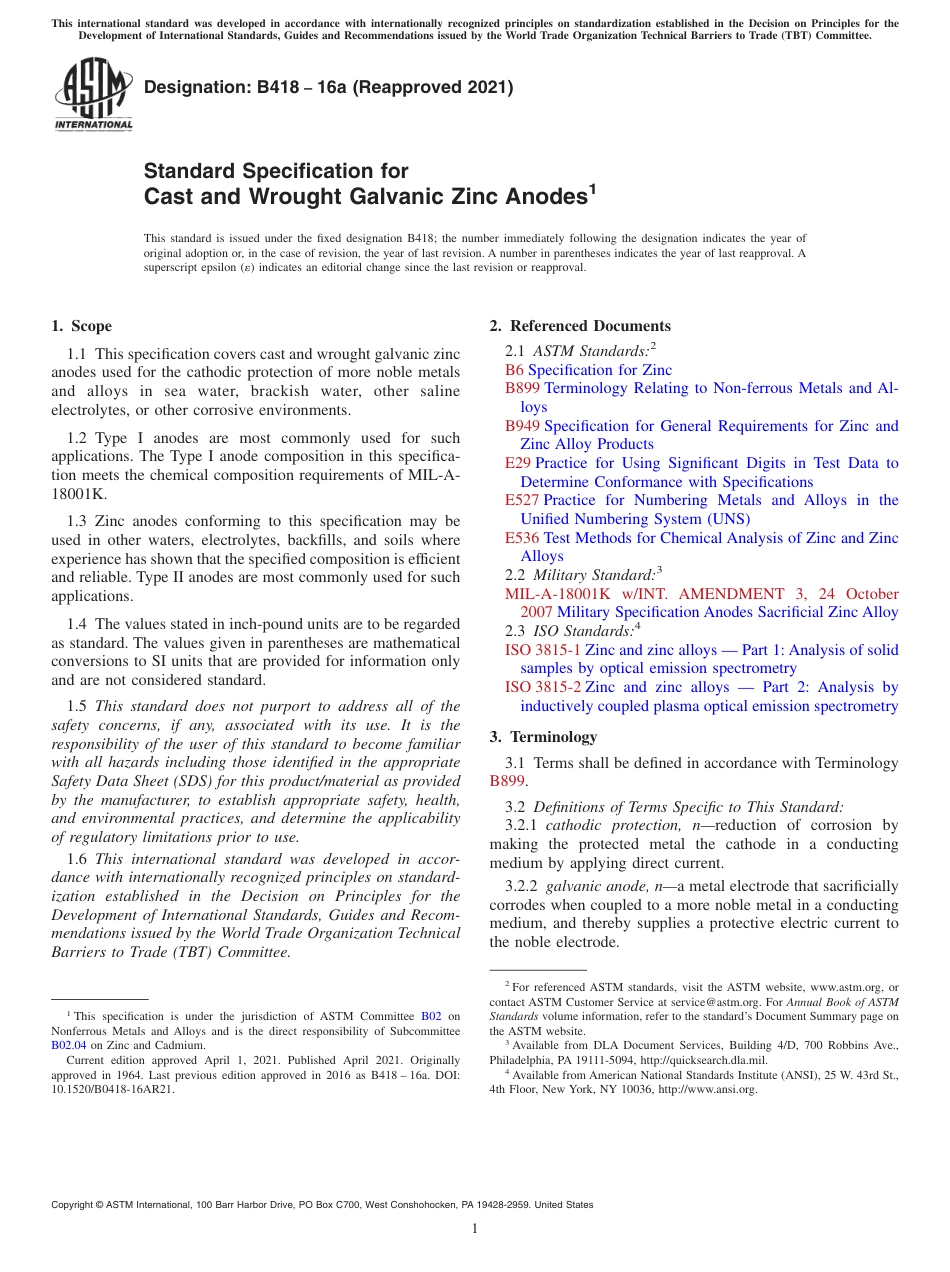 ASTM B418 - 16a (2021).pdf_第1页