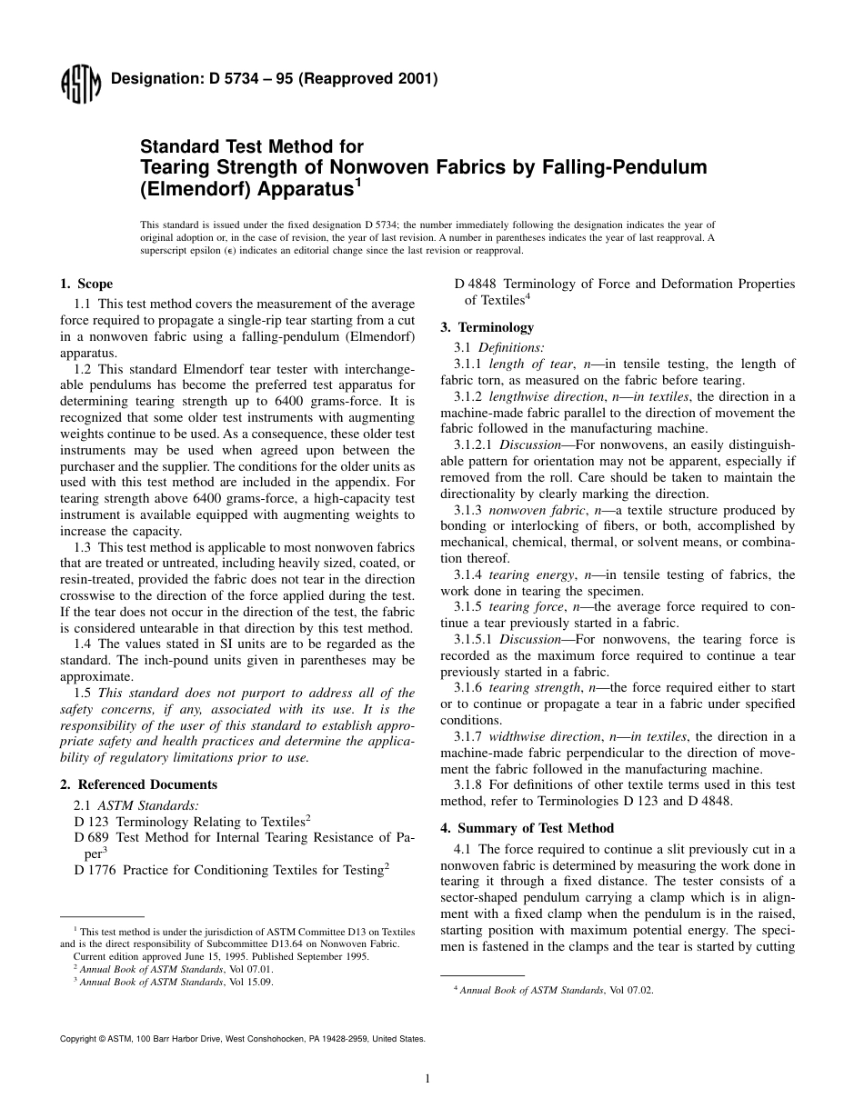 ASTM D5734 - 95 (2001).pdf_第1页