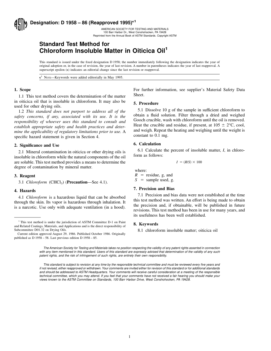 ASTM D1958 - 86 (1995)e1.pdf_第1页