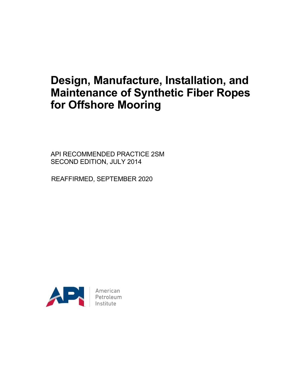 API RP 2SM-2014 (2020).pdf_第1页