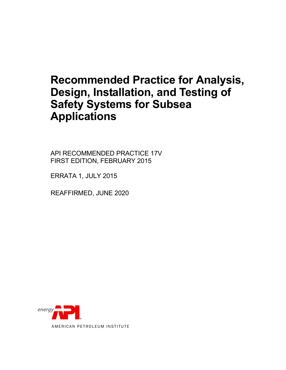 API RP 17V-2015 (2020).pdf_第1页