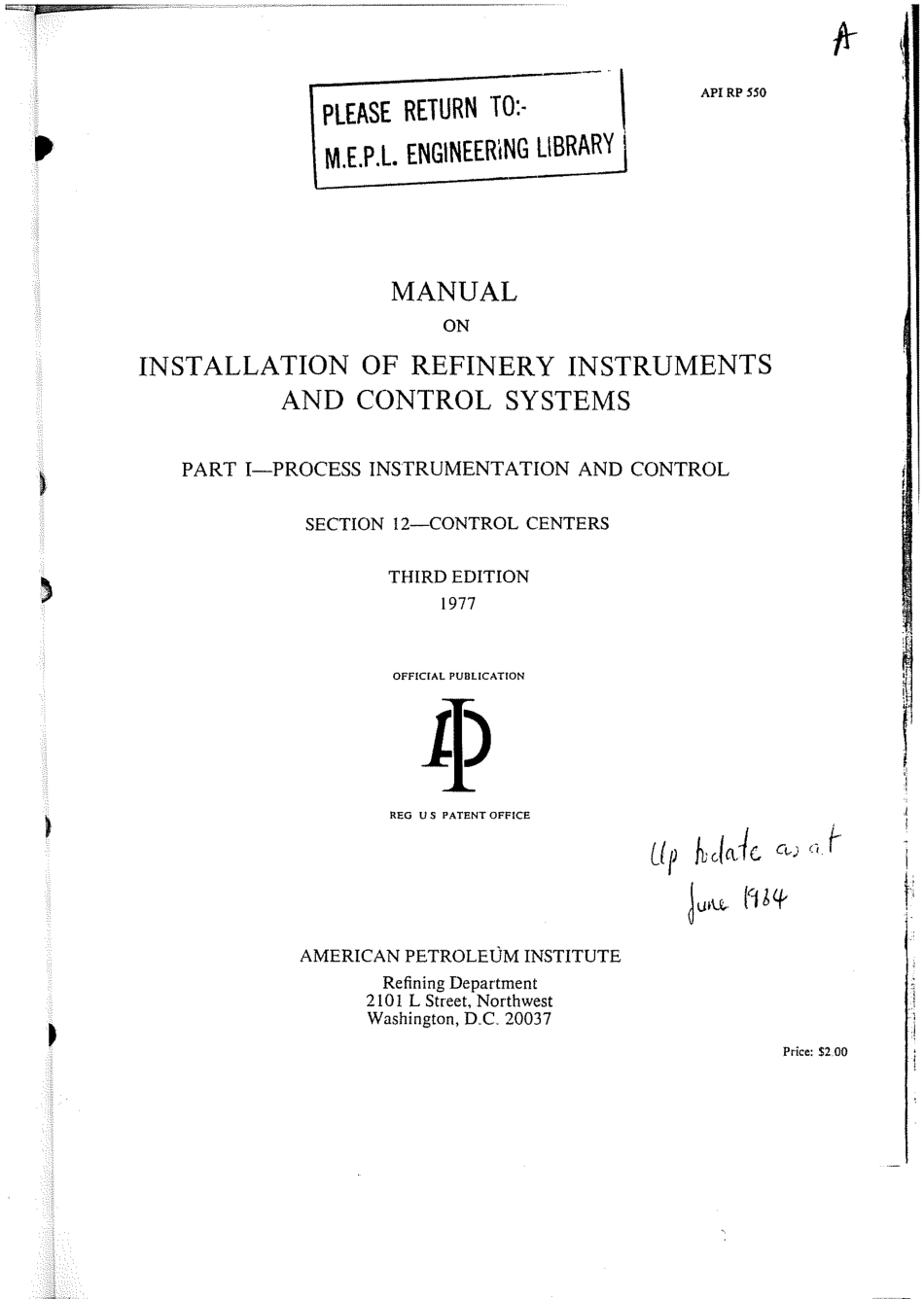 API RP 550-1-12-1977 scan.pdf_第2页