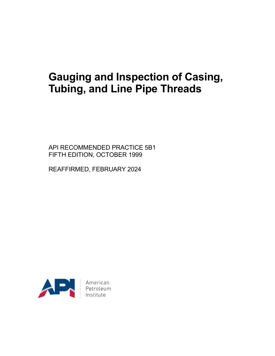 API RP 5B1-1999 (2024).pdf_第1页