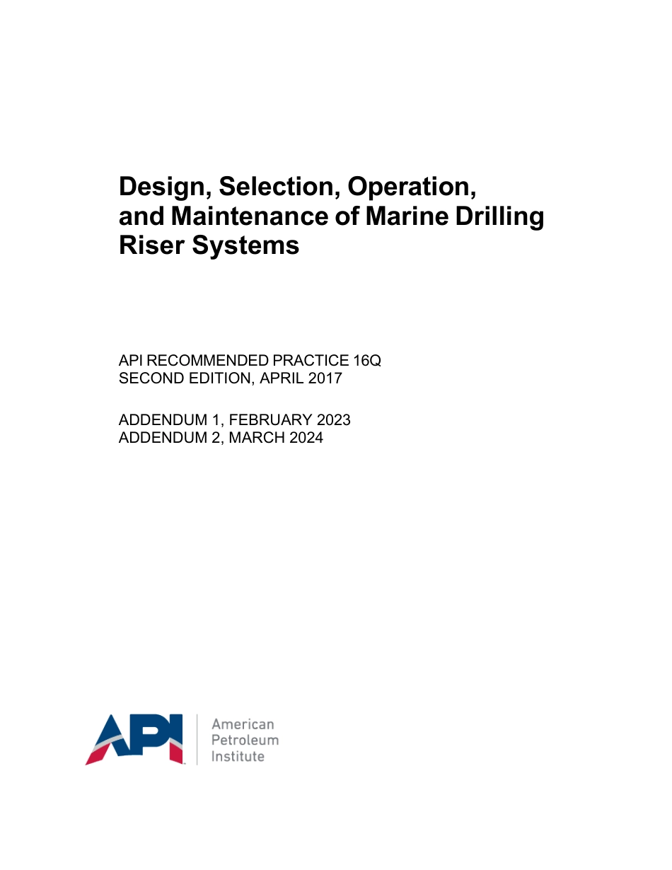 API RP 16Q-2017 (2024).pdf_第1页