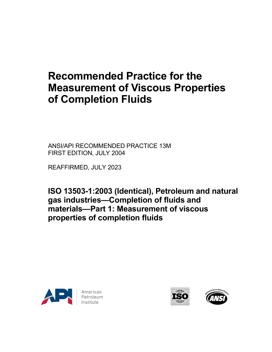ANSI API RP 13M-2004 (2023).pdf_第1页