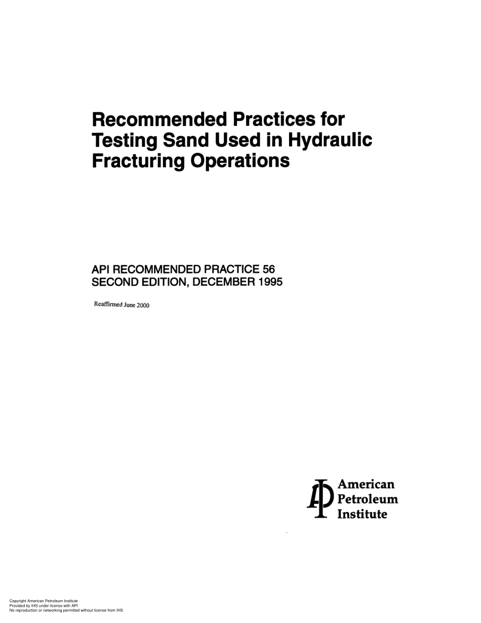 API RP 56-1995 (2000) scan.pdf_第1页