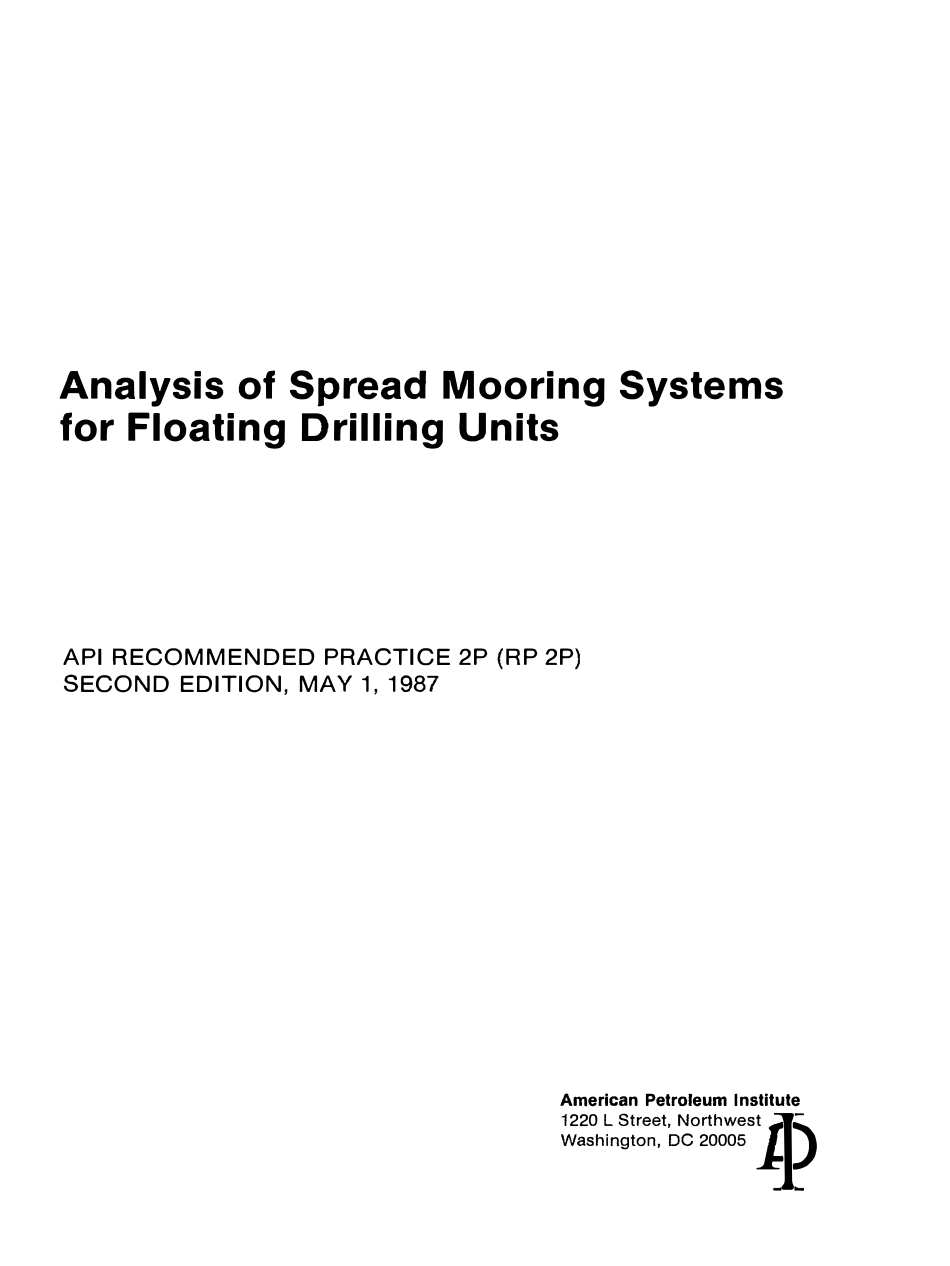 API RP 2P-1987 scan.pdf_第1页