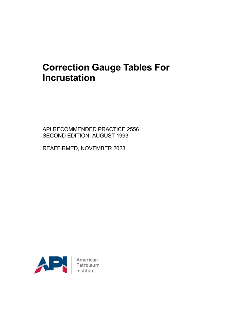API RP 2556-1993 (2023).pdf_第1页