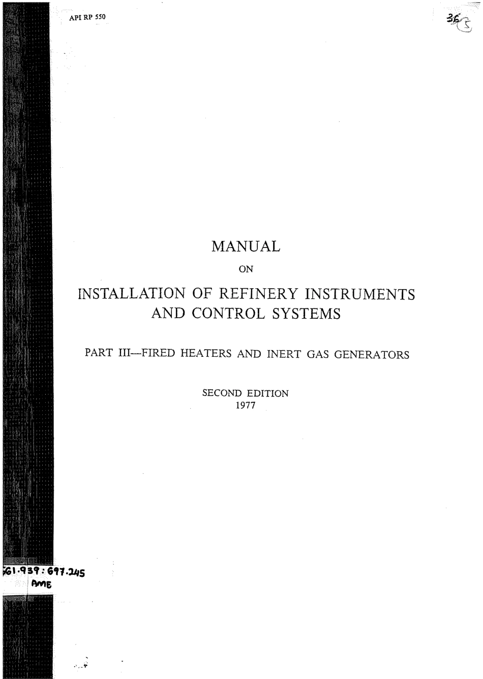 API RP 550-3-1977 scan.pdf_第1页