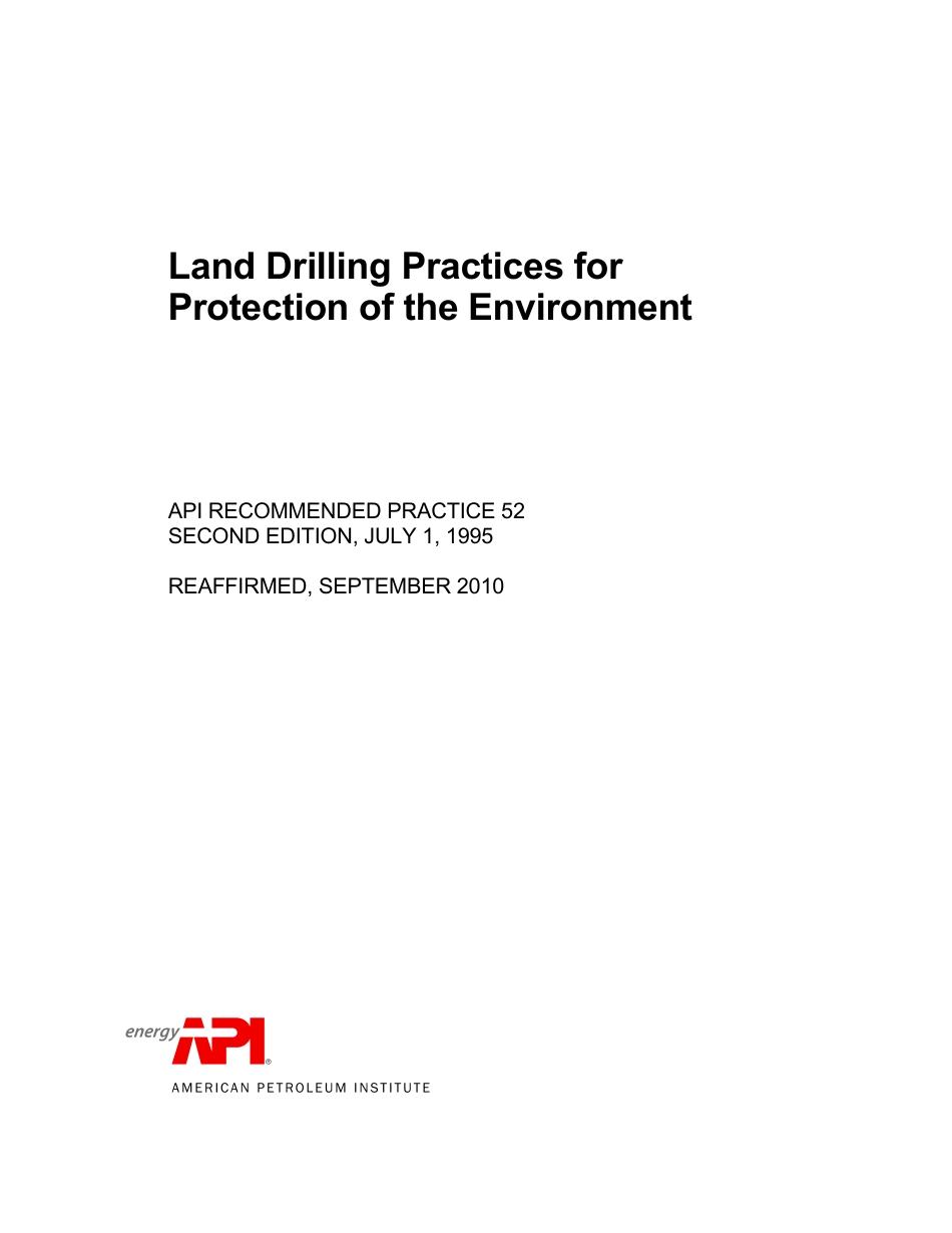 API RP 52-1995 (2010) scan.pdf_第1页