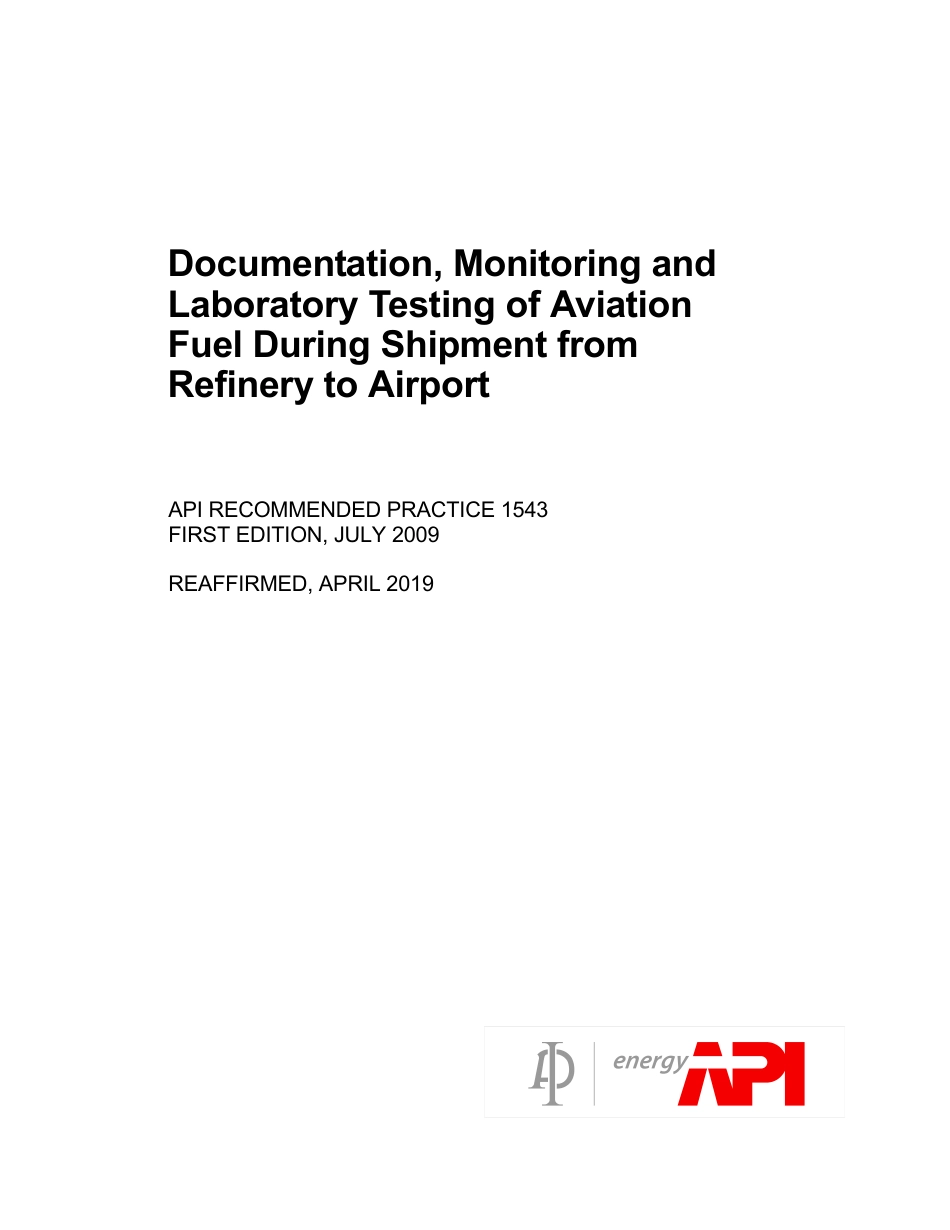 API RP 1543-2009 (2019).pdf_第1页