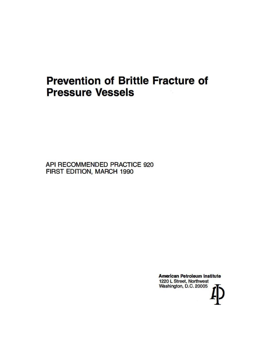 API RP 920-1990 scan.pdf_第1页