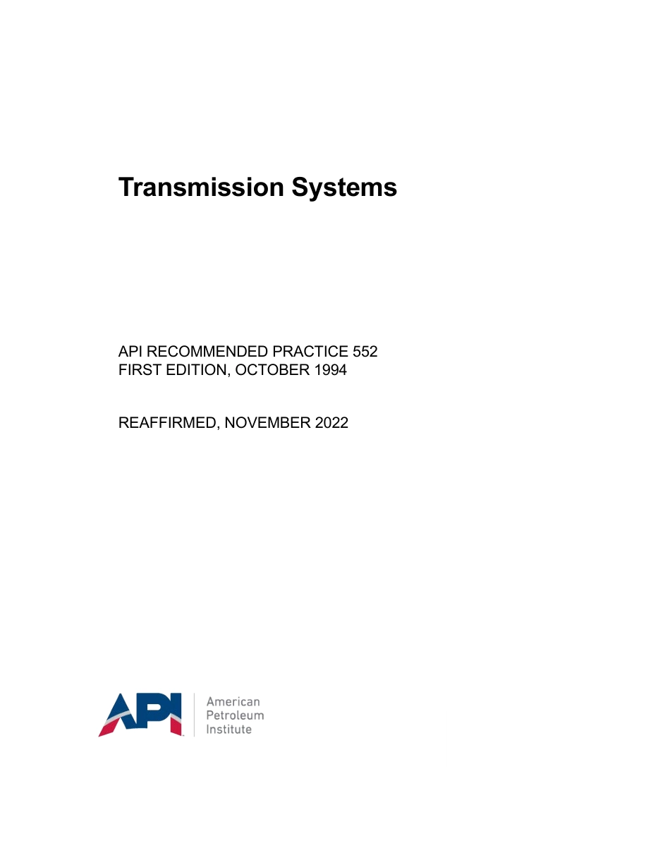 API RP 552-1994 (2022).pdf_第1页