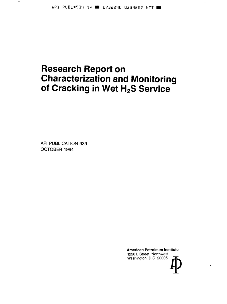 API Publ 939-1994 scan.pdf_第1页