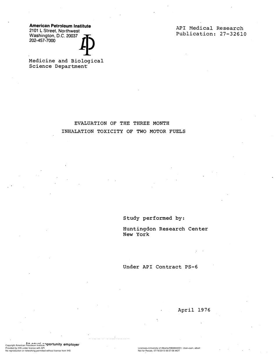 API Publ 27-32610-1976.pdf_第1页