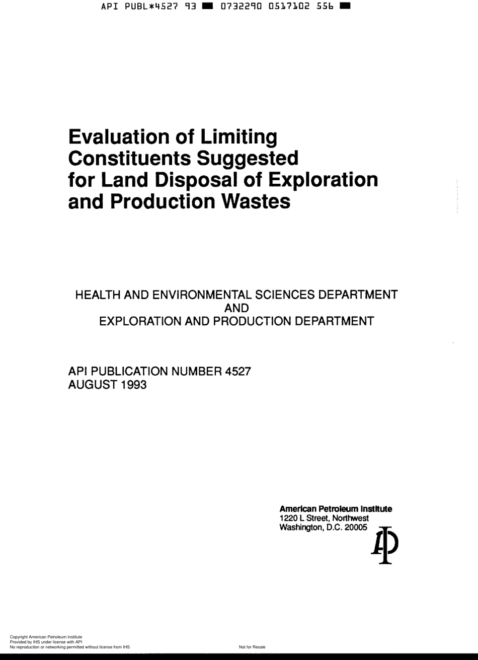 API Publ 4527-1993 scan.pdf_第1页
