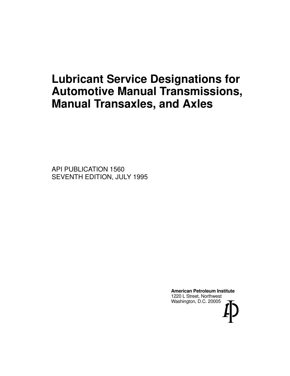 API Publ 1560-1995.pdf_第1页