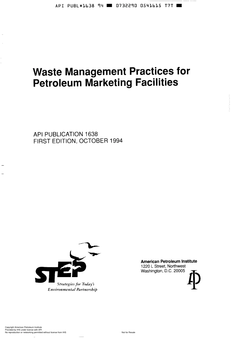 API Publ 1638-1994 scan.pdf_第1页