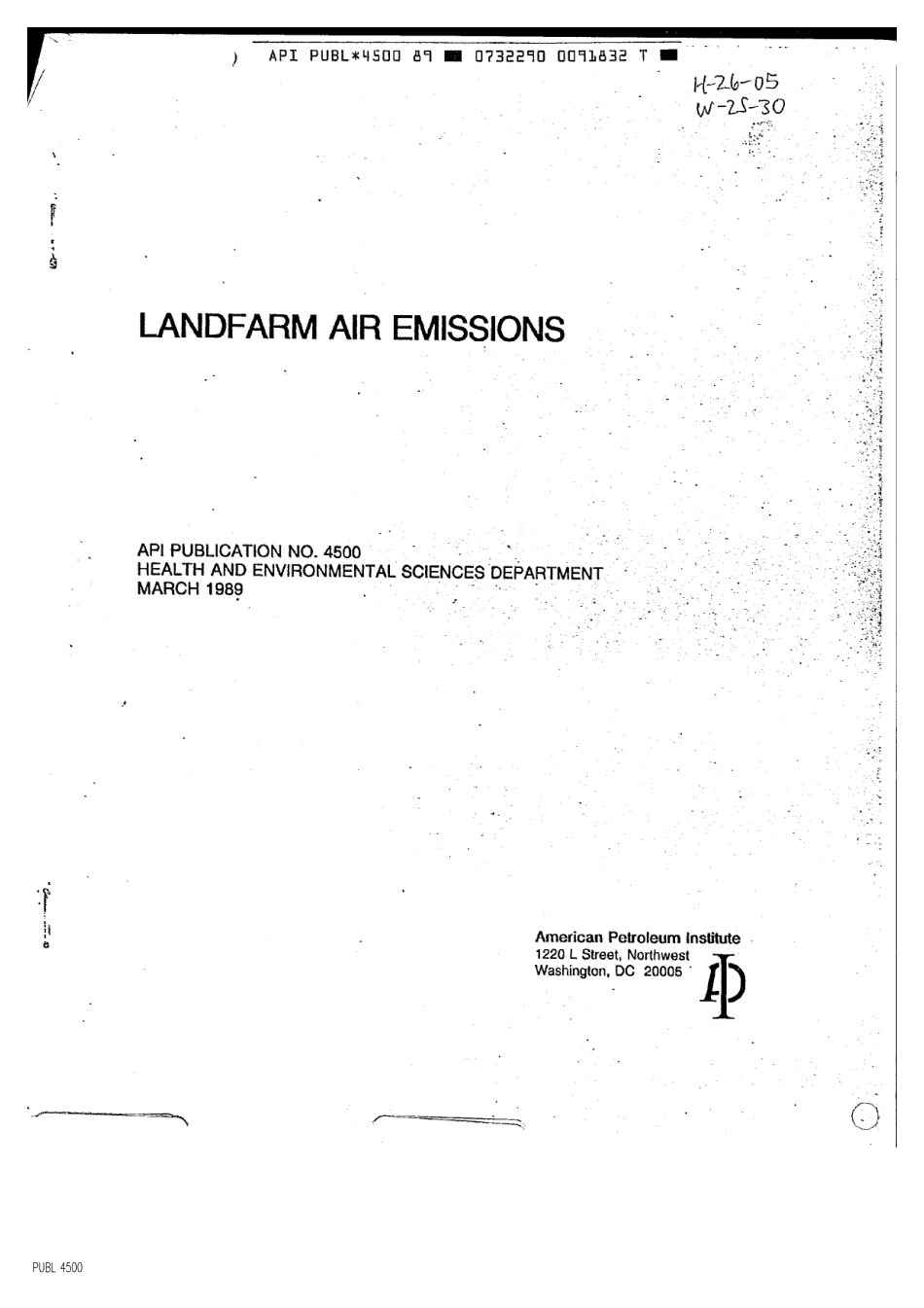 API Publ 4500-1989 scan.pdf_第1页