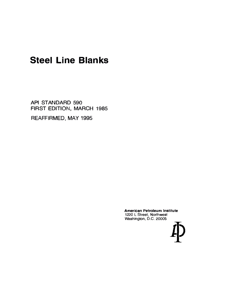 API St 590-1985 (1995) scan.pdf_第1页