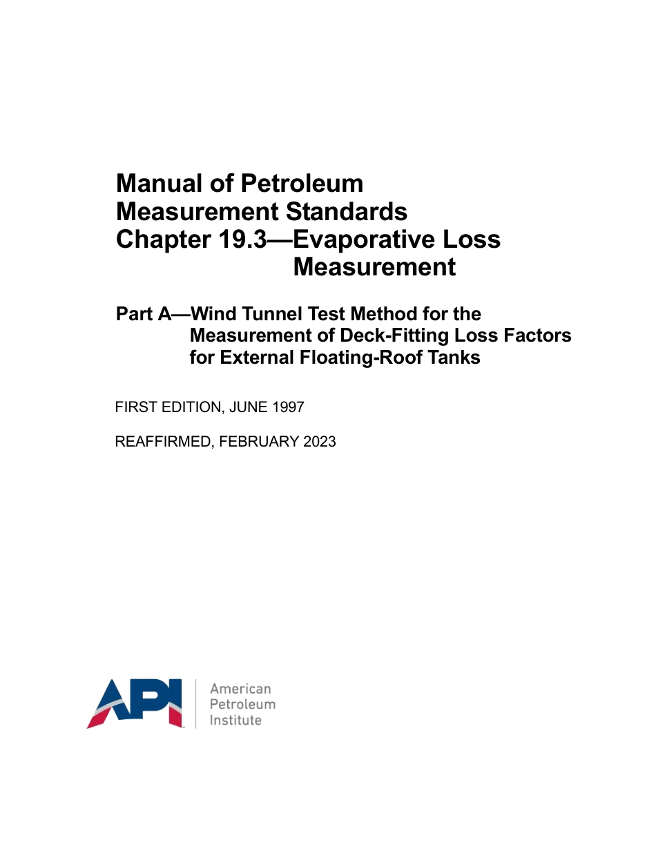API MPMS 19.3A 1997 (2023).pdf_第1页