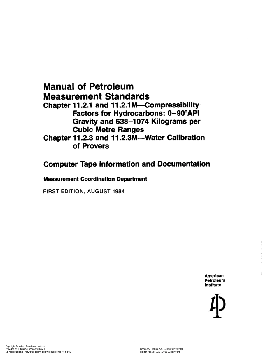 API MPMS 11.2.3 1984 comment 1984.pdf_第2页