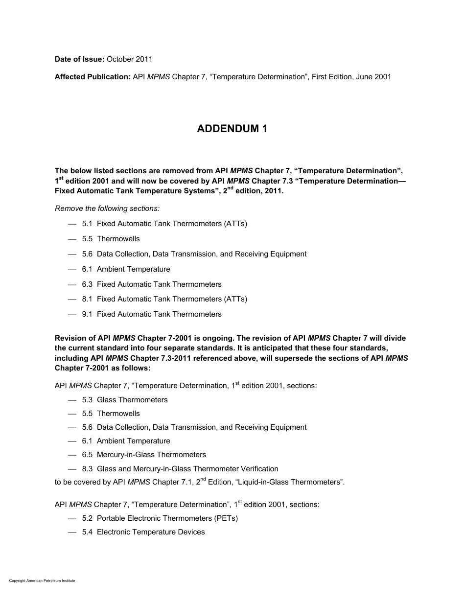 API MPMS 7 2001 add1-2011.pdf_第1页