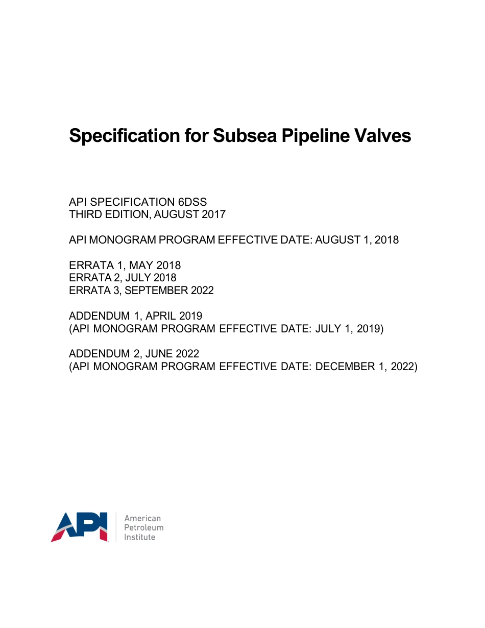 API Spec 6DSS-2017 (2022).pdf_第1页