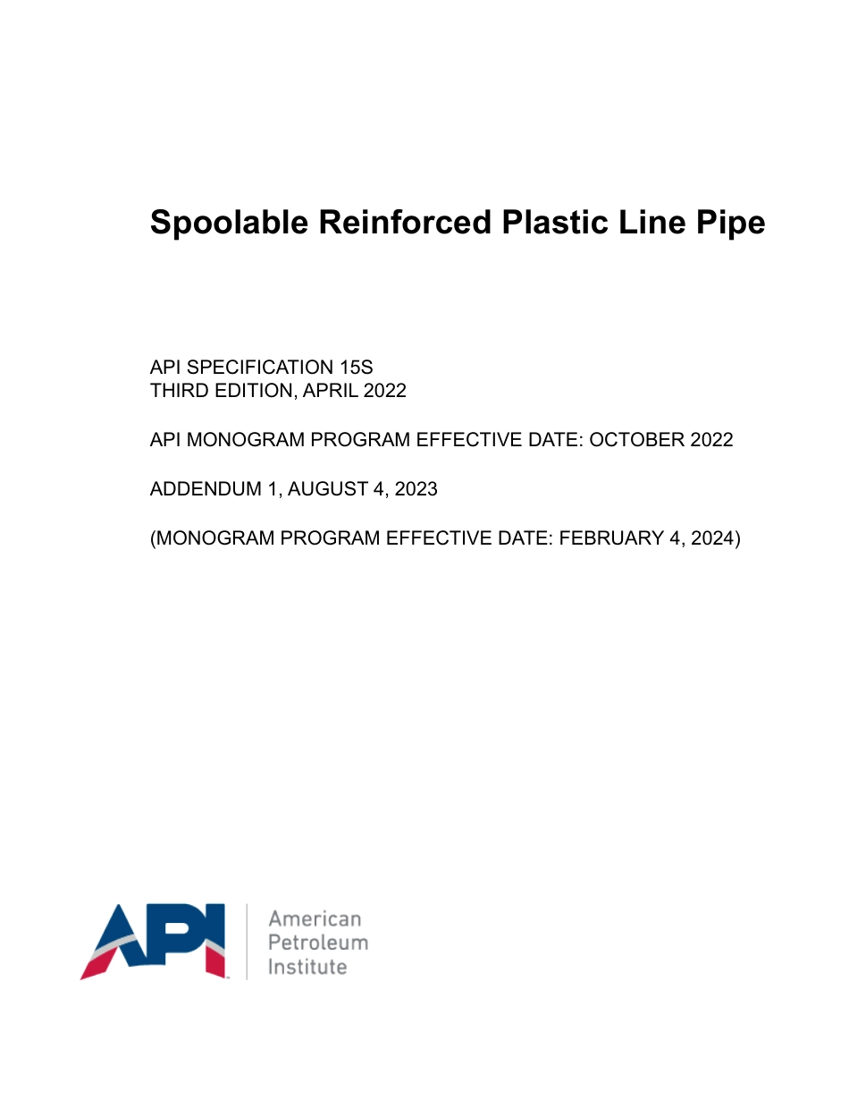 API Spec 15S-2022 (2023).pdf_第1页