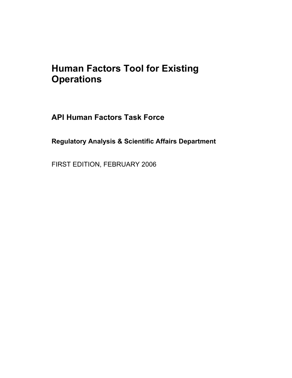 API Human Factors Tool for Existing Operations 2006.pdf_第3页