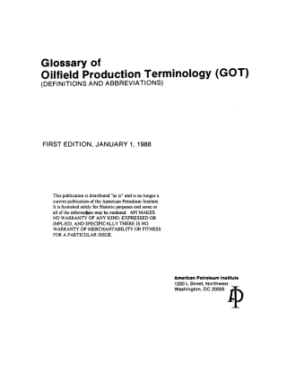 API Glossary of Oilfield Production Terminology (GOT) 1988.pdf
